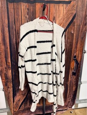 HYFVE Women's Long Open Front Cardigan Sweater Large